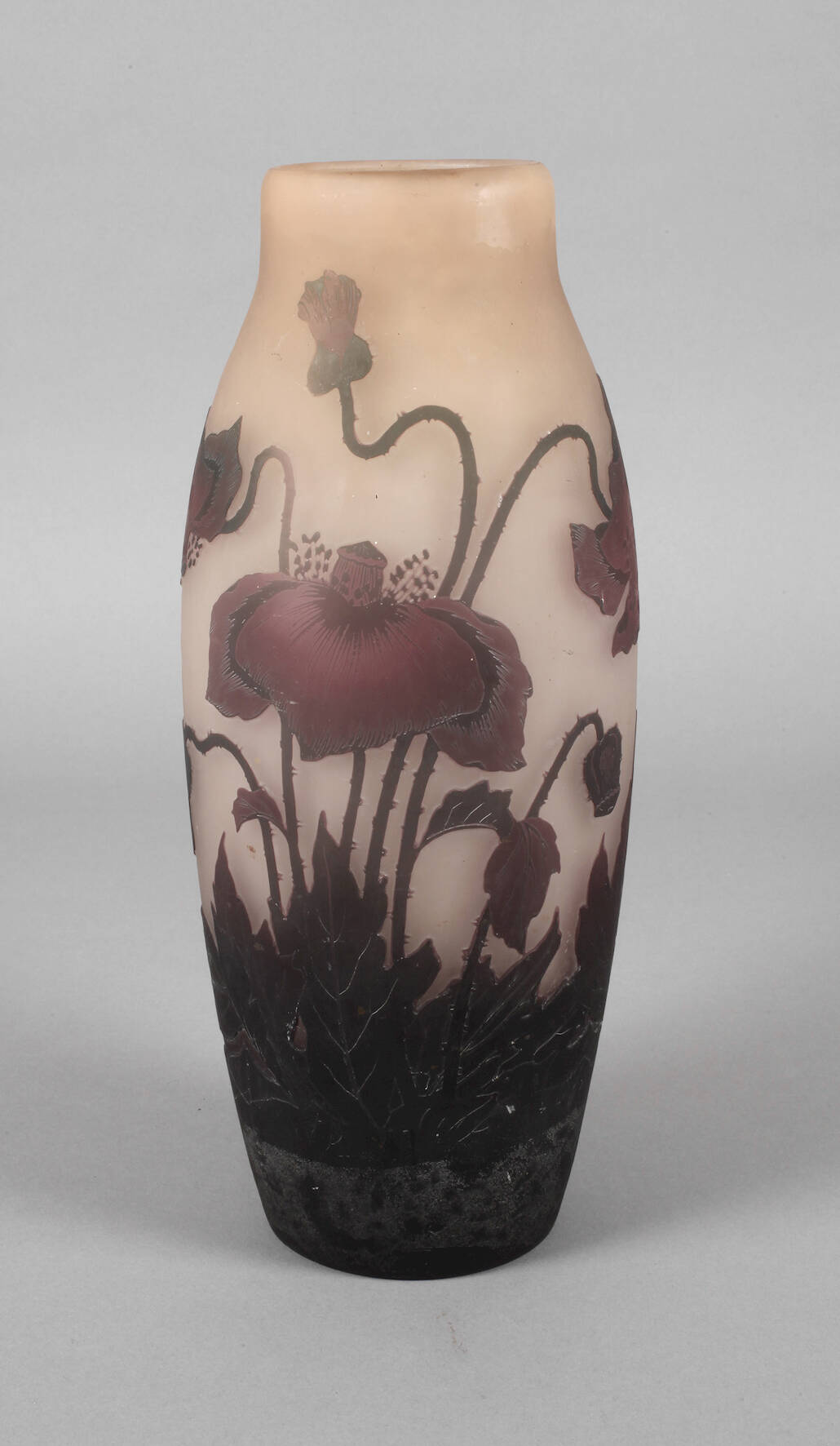 Große Ätzglasvase Arsall