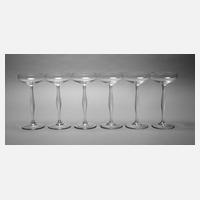 Peter Behrens, sechs Champagnerschalen111