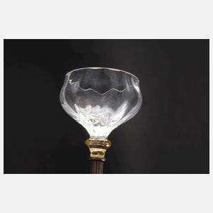 Koloman Moser, Likörglas mit Silberschaft