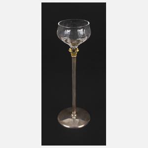 Koloman Moser, Likörglas mit Silberschaft