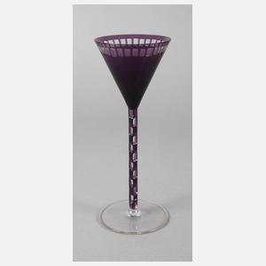 Seltenes Weinglas Otto Prutscher