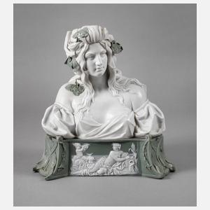 Mädchenbüste als Nymphe