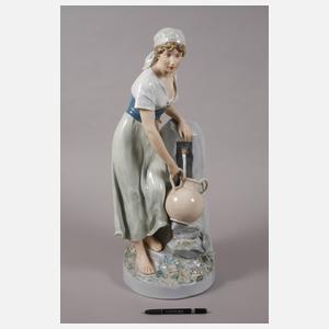 Böhmen Magd am Brunnen