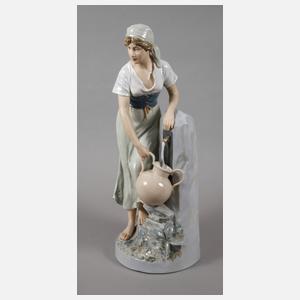 Böhmen Magd am Brunnen