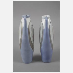 Galluba & Hofmann Ilmenau Paar Henkelvasen Jugendstil