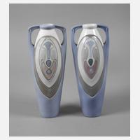 Galluba & Hofmann Ilmenau Paar Henkelvasen Jugendstil111