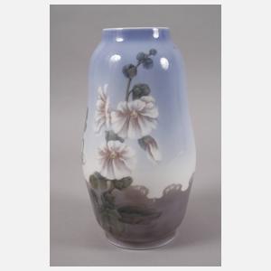 Kopenhagen Vase Stockrosendekor