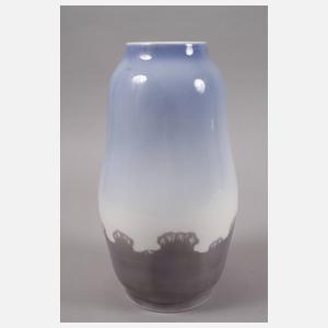 Kopenhagen Vase Stockrosendekor