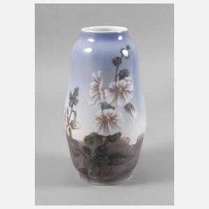 Kopenhagen Vase Stockrosendekor