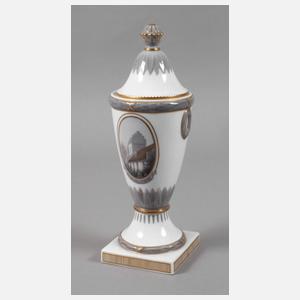 Kopenhagen Deckelvase Kirchenansicht "Dybbøl Kirke"