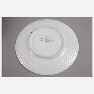 Kopenhagen acht Speiseteller Schmetterlingsdekor