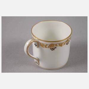 KPM Berlin Mokkatasse mit Untertasse Jugendstil