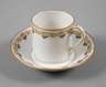 KPM Berlin Mokkatasse mit Untertasse Jugendstil