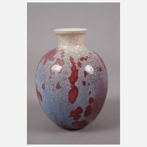 Meissen Kristallglasur-Vase als Lampenfuß