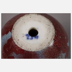 Meissen Kristallglasur-Vase als Lampenfuß