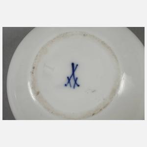 Meissen kleine Deckeldose Ansicht Albrechtsburg