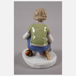 Meissen "Kind mit Lokomotive und Ball"