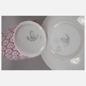 Nymphenburger Mokkatasse "Purpur Tapete"