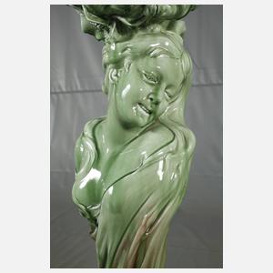 Große Blumensäule Delphin Massier attr.