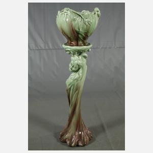 Große Blumensäule Delphin Massier attr.