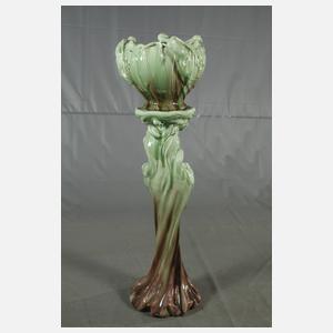 Große Blumensäule Delphin Massier attr.