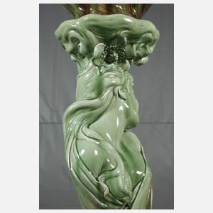 Große Blumensäule Delphin Massier attr.