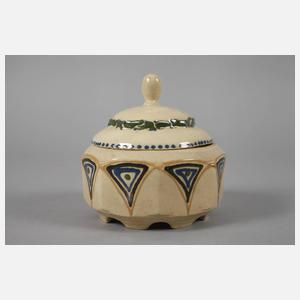 Deckeldose mit Schlickerdekor