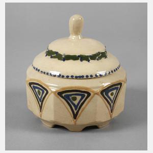 Deckeldose mit Schlickerdekor