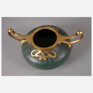 Jugendstilvase mit Metallmontierung