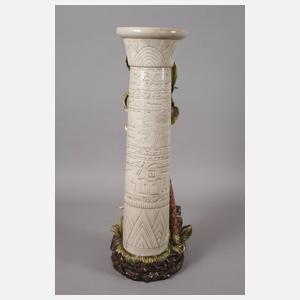 Übergroße Bodenvase mit Haubenkranich