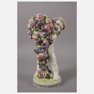 Carl Klimt großer Blütenputto