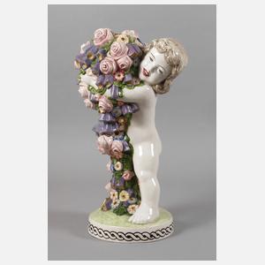Carl Klimt großer Blütenputto