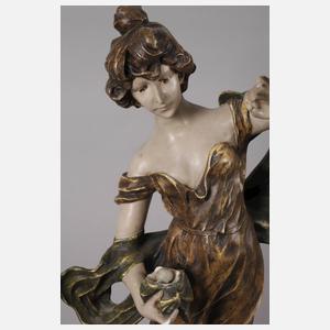 Wilhelm Schiller & Sohn große Jugendstilfigur