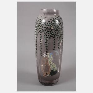 Anton Lang Vase mit Figurenmalerei