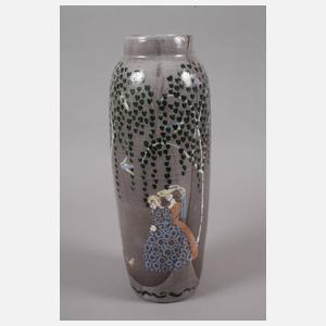 Anton Lang Vase mit Figurenmalerei