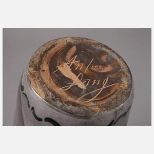 Anton Lang Vase mit Figurenmalerei