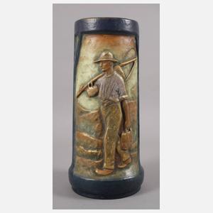 Amphora große Vase mit Schnitter