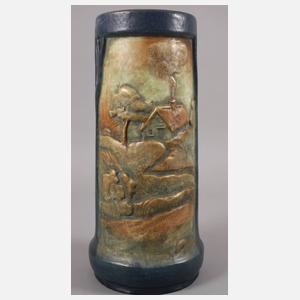 Amphora große Vase mit Schnitter