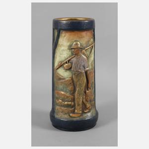 Amphora große Vase mit Schnitter