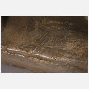 Goldscheider Wien Salonfigur "Assyrer"