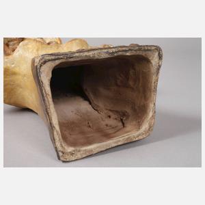 Goldscheider Wien Damenbüste mit Hut