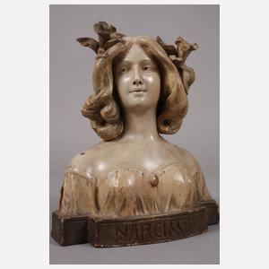 Goldscheider Wien Büste "Narzisse"