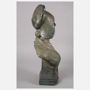 Goldscheider Wien Damenbüste Holländerin