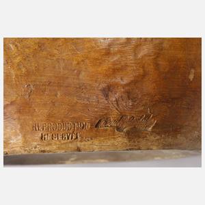 Goldscheider Wien große figürliche Vase