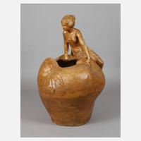 Goldscheider Wien große figürliche Vase111