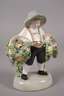 Goldscheider Trachtenfigur mit Blütenkörben