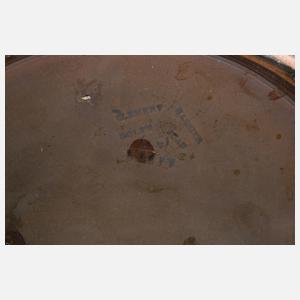 Clement Massier Vase mit Asterdekor