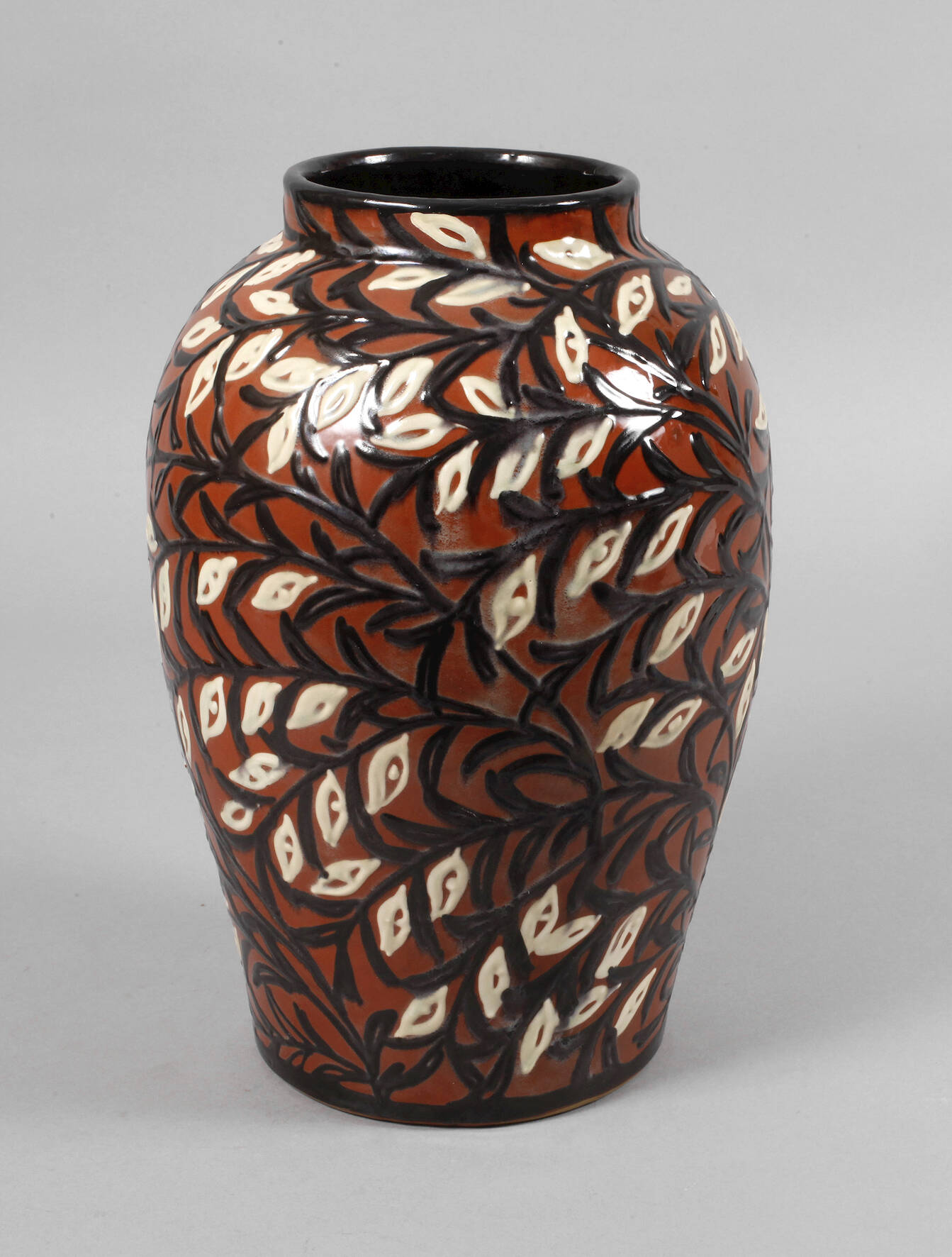 Max Laeuger große Vase Schlickerdekor