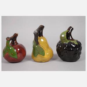 Drei Schnapsflaschen Richard Riemerschmid