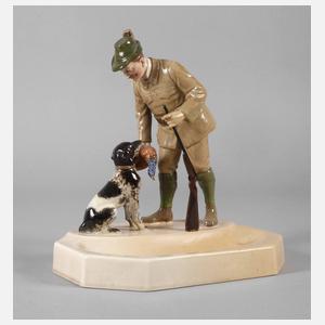 Villeroy & Boch Mettlach Jäger mit Hund